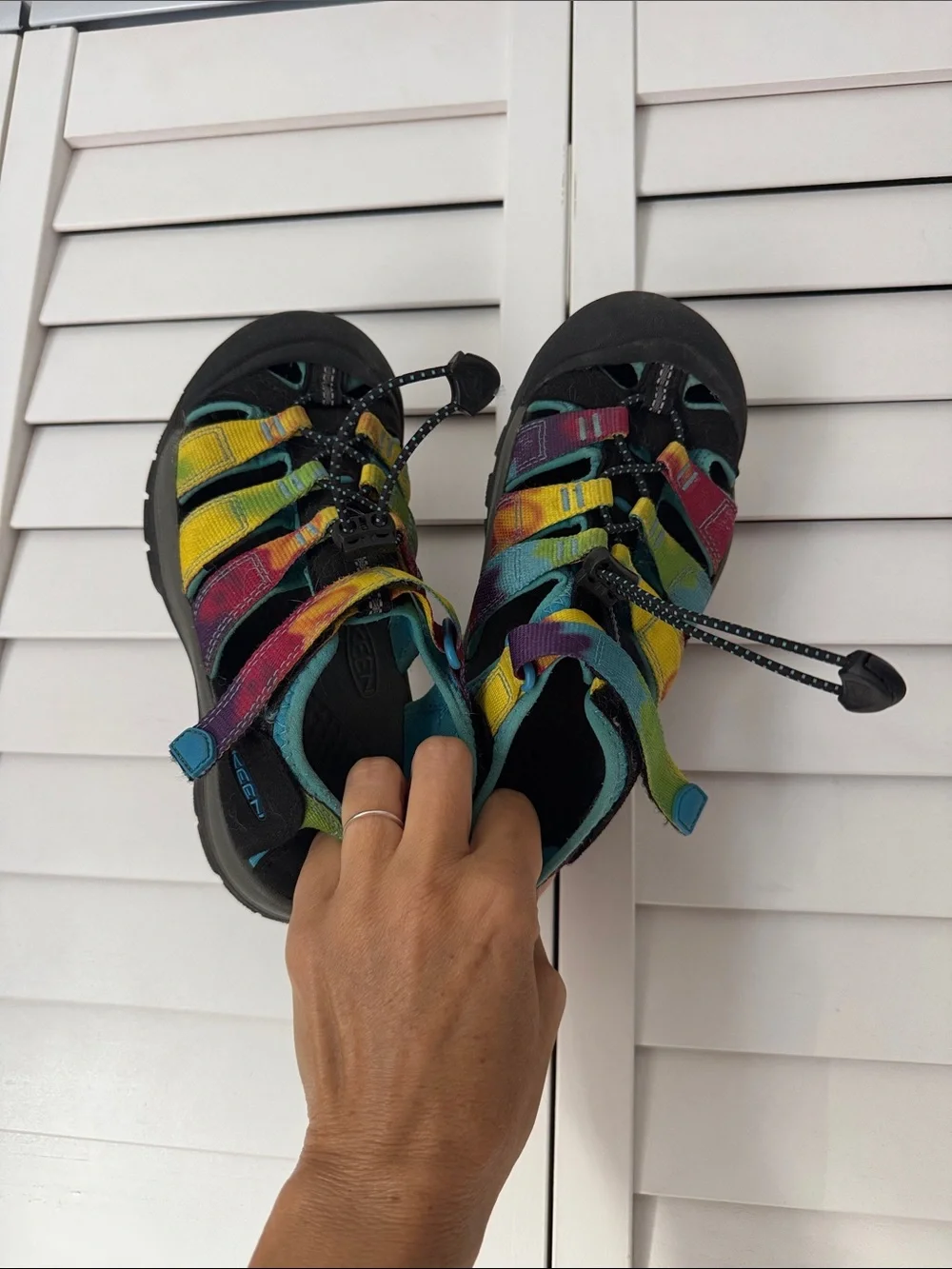 Kids Tie-Dye Keen Sandals